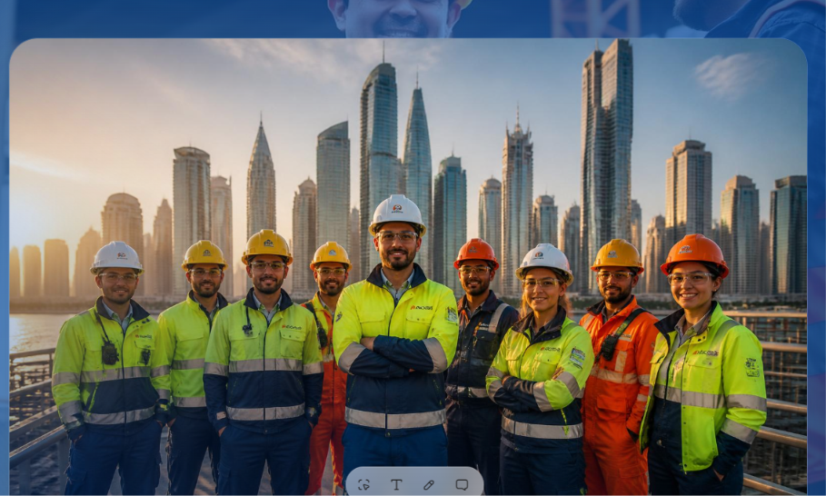 Hire Across Global recruitment team collaborating with skilled overseas workforce